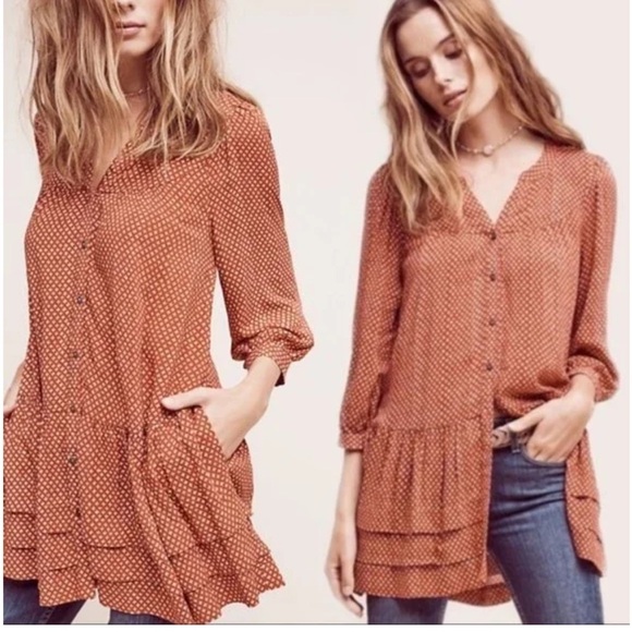 Anthropologie Holding Horses Pavin Tunic Top - Picture 1 of 12